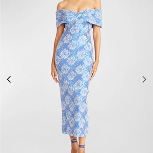 Emmerson Off-Shoulder Floral Jacquard Dress